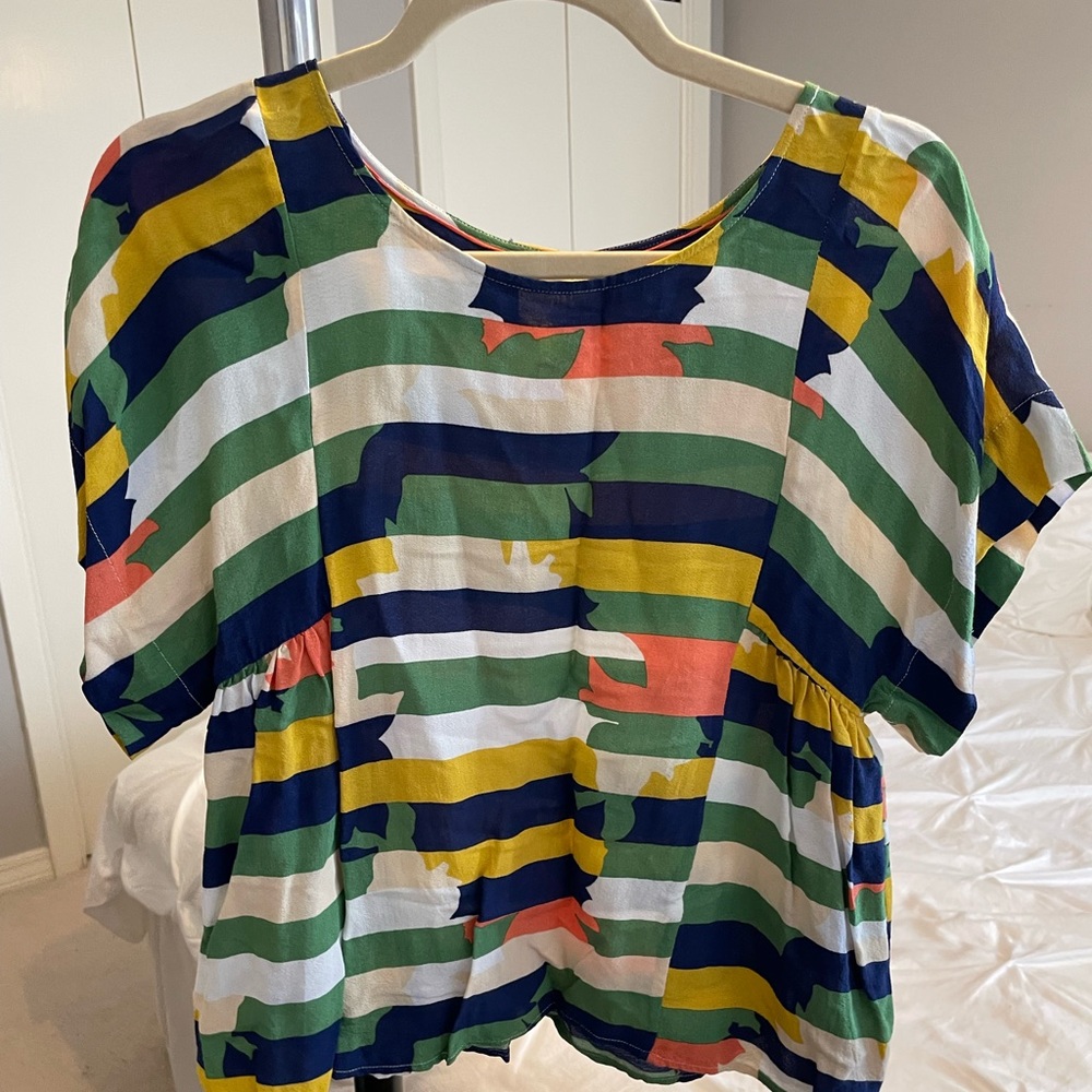 Maeve Multi Color Short sleeve top- small